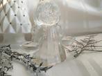 Vintage glazen kerst engel kaarsenhouder, Ophalen of Verzenden