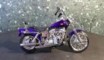 Harley Davidson Dyna Wide Glide paars 1:18 Maisto, Nieuw, Motor, Maisto, Verzenden