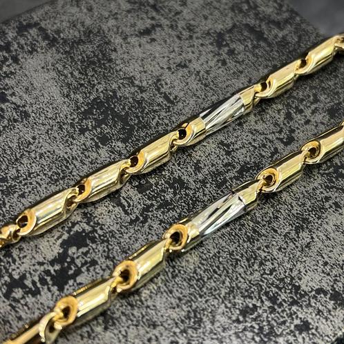 14k gouden ketting monte carlo schakel, Sieraden, Tassen en Uiterlijk, Kettingen, Nieuw, Goud, Ophalen of Verzenden