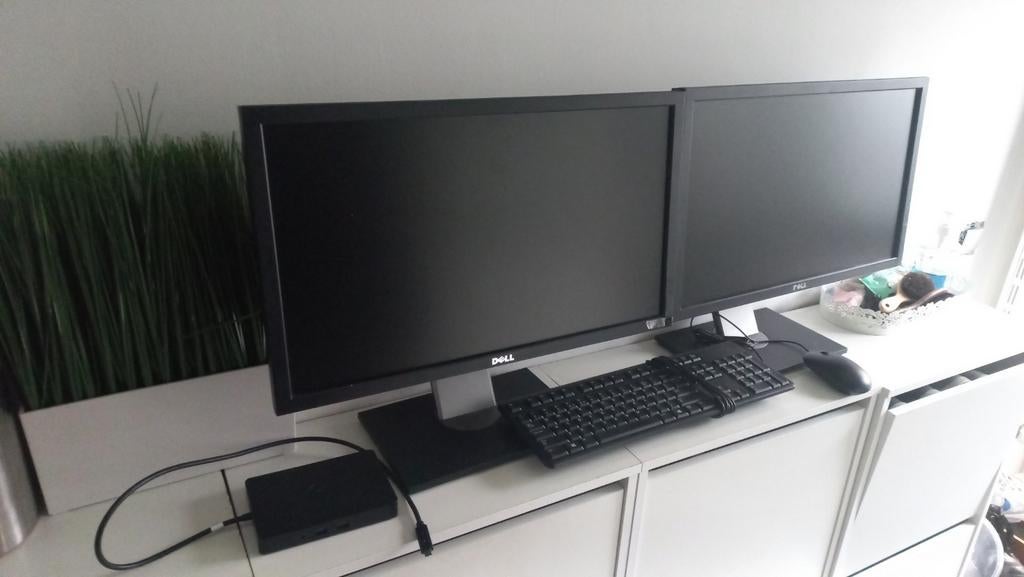 Dell werkplek compleet inclusief dockingstation usb-c, IPS, Ophalen of Verzenden, Zo goed als nieuw, USB-C