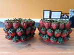 Des pots aardbeien 2x, Huis en Inrichting, Ophalen of Verzenden, Zo goed als nieuw