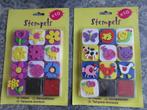 stempelen - 2 pakjes nieuwe stempels + stempelinkt voor 2,=, Hobby en Vrije tijd, Ophalen of Verzenden, Nieuw, Knutselwerk