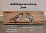 Schilderij mussen workshop, Ophalen, Nieuw, Acrylverf