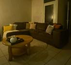 Bruine hoek bank met 1 opberglade, Ophalen, Gebruikt