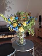 Prachtige vaas zijde bloemen, bieden naar waarde, Ophalen of Verzenden, Zo goed als nieuw