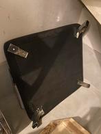 Zwarte poef, Huis en Inrichting, Banken | Voetenbanken en Poefen, Ophalen, Rechthoekig