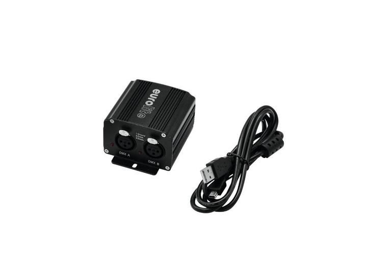 EUROLITE USB Interface 2x512 DMXArtnet incl. 64x DMX512, Muziek en Instrumenten, Licht en Laser, Nieuw, Licht, Geluidgestuurd