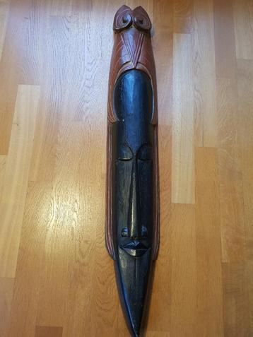 masai masker hout  afrika snijwerk handwerk houtsnijwerk beschikbaar voor biedingen