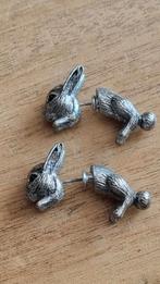 Konijntjes oorbellen zilver?, Ophalen of Verzenden, Zo goed als nieuw, Zilver, Zilver