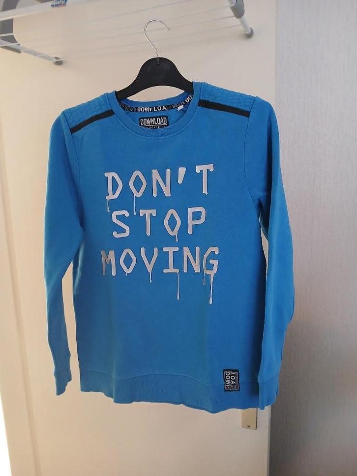 licht blauwe langarm trui maat 158/164, Kinderen en Baby's, Kinderkleding | Maat 158, Zo goed als nieuw, Jongen, Trui of Vest