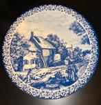 Delfts Blauw Wandbord ‘De Herfst’, Antiek en Kunst, Antiek | Wandborden en Tegels, Verzenden