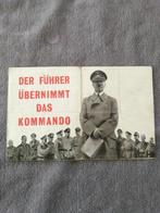 Propaganda pamflet WW2 Der fuhrer ubernimmt das kommando, Verzenden, Overige soorten, Duitsland, Foto of Poster
