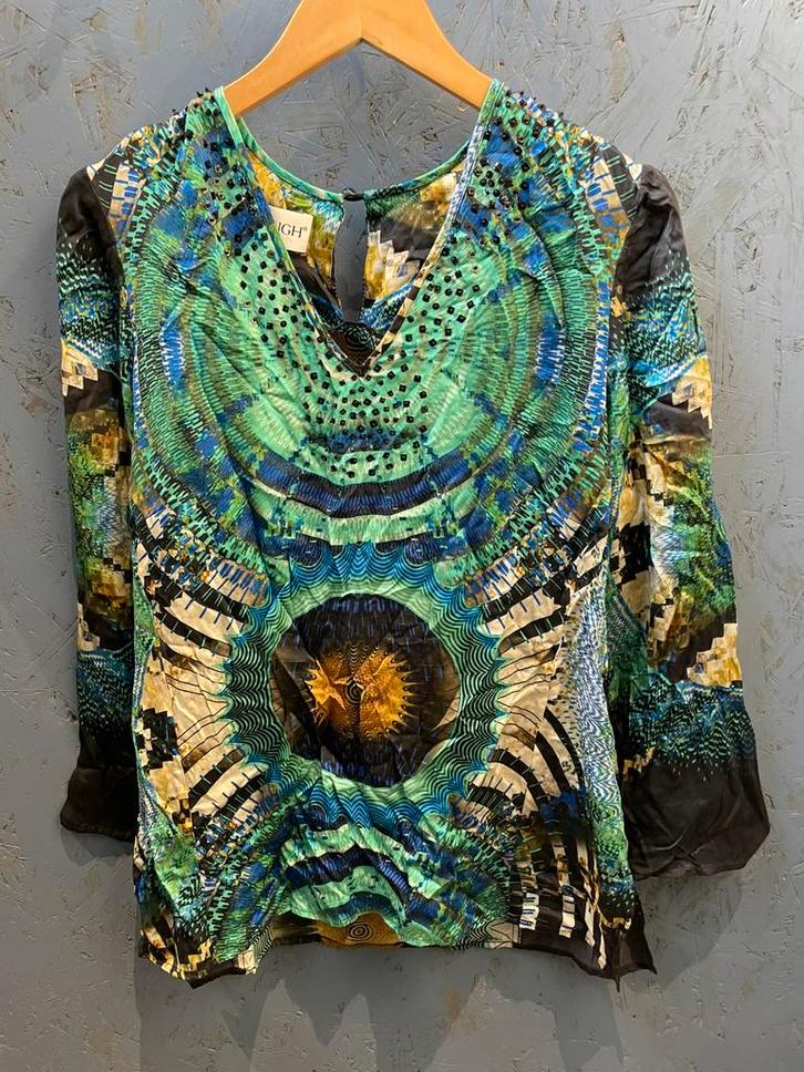 Ella Singh tuniek, Kleding | Dames, Blouses en Tunieken, Zo goed als nieuw, Maat 38/40 (M), Blauw, Verzenden