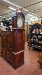 Antieke Engelse Mahoniehouten Staande Klok