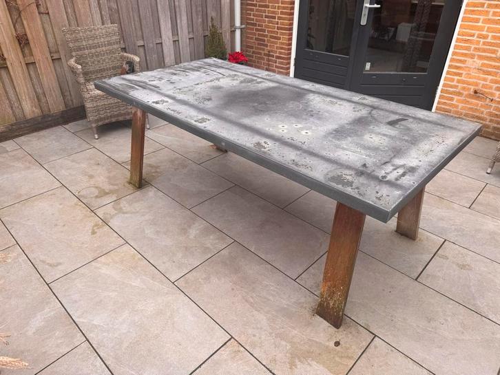 Le Sud Limoges tuintafel - 200x100 cm, Tuin en Terras, Tuintafels, Gebruikt, Rechthoekig, Hout, Ophalen