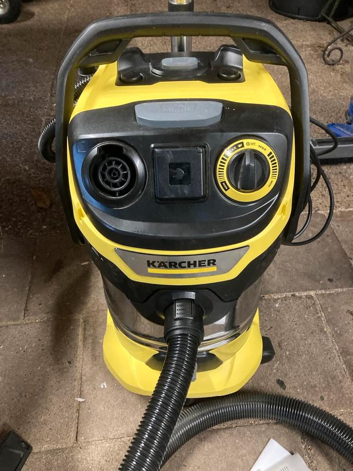 Karcher WD 6 P S V-30/8/22/T - Nat/droog bouwstofzuiger, Witgoed en Apparatuur, Stofzuigers, Zo goed als nieuw, Waterstofzuiger