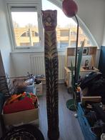 Houten kat, Verzamelen, Beelden en Beeldjes, Ophalen, Gebruikt, Dier