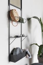 Wandrek met spiegel zwart staal NIEUW, Huis en Inrichting, Ophalen of Verzenden, Nieuw