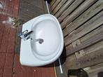 Duravit wastafel met kraan, Doe-het-zelf en Verbouw, Sanitair, Ophalen, Gebruikt, Steen, Wastafel