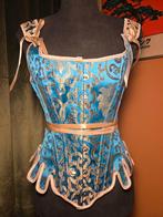 Blauw-gouden baleinen korset, maat S/M - NIEUW! Bieden mag!, Verzenden, Blauw, Body of Korset