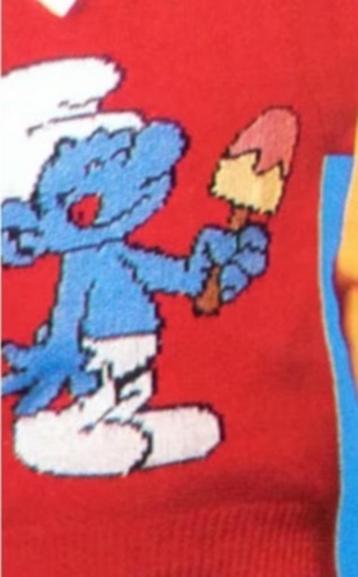 Smul Smurf trui breipatroon beschikbaar voor biedingen