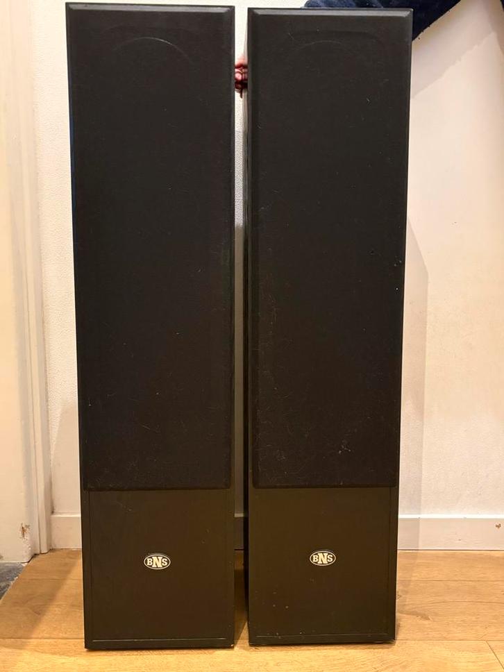 BNS Luidsprekers. Type: Unlimited 3  - Nederlands fabrikaat, Audio, Tv en Foto, Luidsprekers, Gebruikt, Front, Rear of Stereo speakers