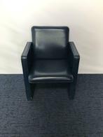 5 x Fauteuil Poltrona Frau THF, Tito Agnoli, blauw leer, Huis en Inrichting, 75 tot 100 cm, Gebruikt, Leer, 75 tot 100 cm