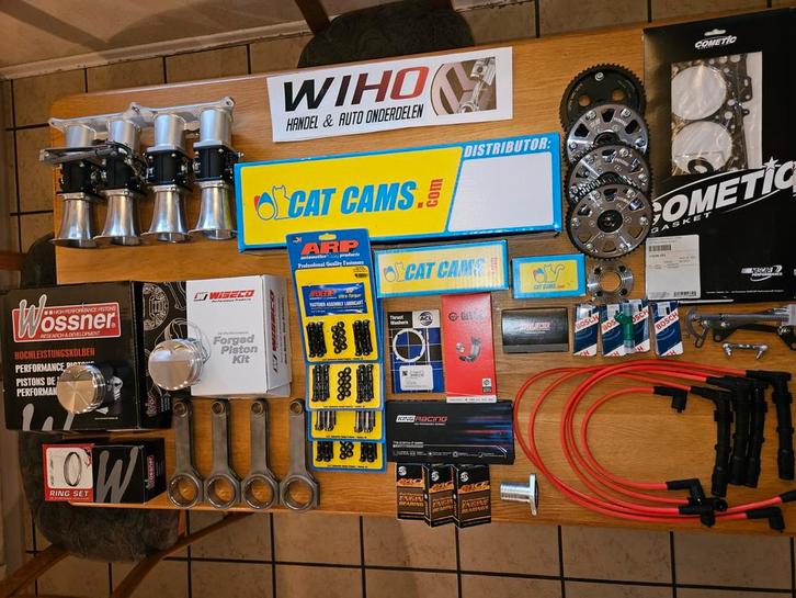 vw 16v tuning dele abf kr pl 9a motor wiseco catcams arp acl, Auto diversen, Tuning en Styling, Ophalen of Verzenden