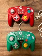Gamecube Wii controllers Super Mario Luigi, Ophalen of Verzenden, Zo goed als nieuw, Wii, Wii-mote of Nunchuck