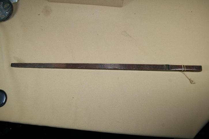 Antieke halve meter ellemaat J.W. Krug Dordrecht, Antiek en Kunst, Antiek | Gereedschap en Instrumenten, Ophalen of Verzenden