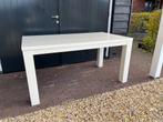 Massief eiken eettafel tafel wit 160x90cm, Ophalen, Gebruikt, Eikenhout, 50 tot 100 cm