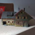 H0 Landhuis - professioneel gewettert, Ophalen of Verzenden, Gelijkstroom of Wisselstroom, Brug, Tunnel of Gebouw, Overige merken