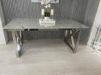 Marmer eettafel & salontafel, Ophalen, Rechthoekig, 50 tot 100 cm