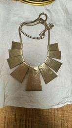 Gouden statement ketting, Overige materialen, Verstelbaar, Ophalen of Verzenden, Zo goed als nieuw