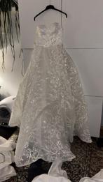 Trouwjurk 2 delig, Kleding | Dames, Ophalen of Verzenden, Zo goed als nieuw, Wit, Trouwjurk