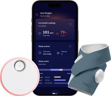 Owlet dream sock - Medisch gecertificeerde slimme babyfoon  beschikbaar voor biedingen