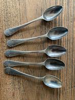 5 Lepeltjes verzilverd, Antiek en Kunst, Ophalen