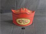 Antique Tea Caddy can Hand painted with flower Rare - 60, Ophalen of Verzenden, Gebruikt, Thee, Overige merken