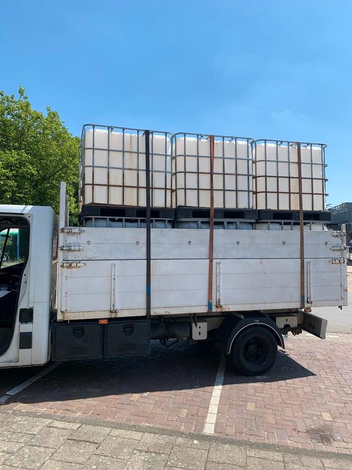 IBC Watertanks 1000L – Schoon – Verschillende uitvoeringen, Tuin en Terras, Regentonnen, Zo goed als nieuw, Kunststof, 150 liter of meer
