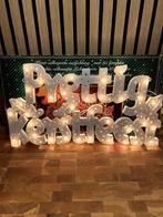 prettig kerstfeest vintage kerst verlichting, Ophalen of Verzenden, Gebruikt