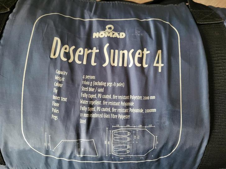 Nomad tent 4 persoons, Caravans en Kamperen, Tenten, Zo goed als nieuw, Ophalen