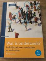 Wat is onderzoek, Boeken, Ophalen of Verzenden, Gelezen, HBO, Boom