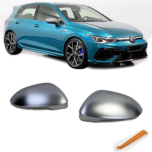 Spiegelkappen Mat Rvs Chrome Voor Vw Golf 8 Gti Tsi R Tdi, Auto diversen, Tuning en Styling, Verzenden