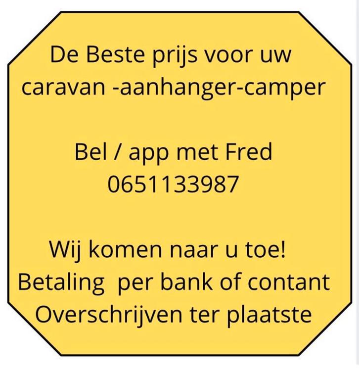 Wij kopen uw caravan, camper of aanhangwagen!, Caravans en Kamperen, Camper Inkoop