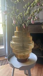 Pols potten vaas Steps, Ophalen, 50 tot 75 cm, Geel, Glas