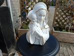 wit porseleinen maria beeld met baby christus, Ophalen of Verzenden