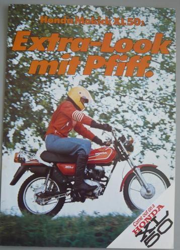 Honda XL 50 folder flyer brochure voor de 4takt liefhebber beschikbaar voor biedingen