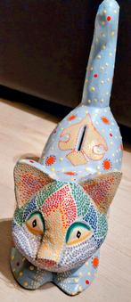 Spaarpot houten poes, Ophalen of Verzenden, Zo goed als nieuw, Dier