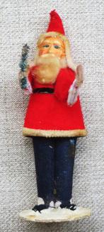 Oude Kerstman 02 van karton, stof, papier-maché 1950 Japan, Diversen, Kerst, Ophalen of Verzenden