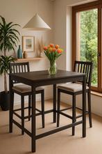 Ekedalen Bartafel + 4 Barkrukken, Huis en Inrichting, Tafels | Eettafels, Ophalen, 100 tot 150 cm, 50 tot 100 cm, Zo goed als nieuw